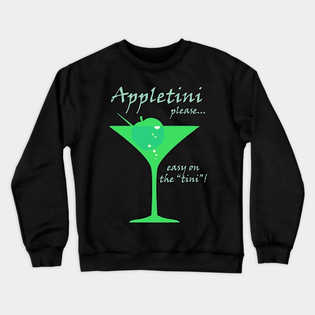 Appletini Crewneck Sweatshirt by Uwaki